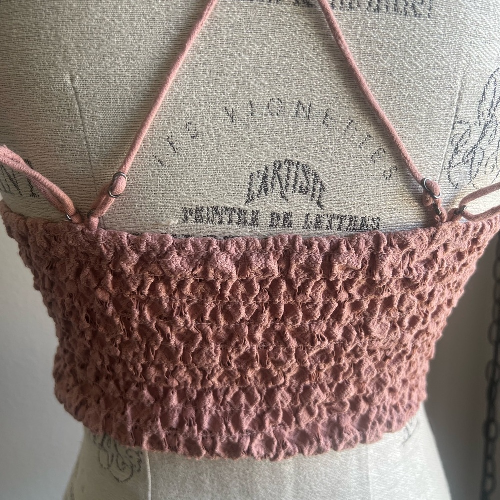 Free People Pink Lace Bralette NWT - Picture 3 of 3